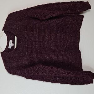 Knox Rose Women's Burgundy Sweater